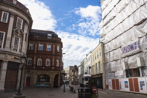 Fomous touist street ist ein beliebter ort in york city, uk — Stockfoto