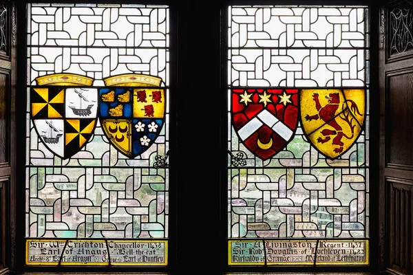 Edinburgh Kalesi 'nde vitray pencere