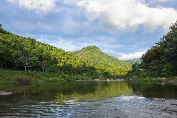Landscape of river in Khiriwong, Nakhonsithammarat — Stock Photo, Image