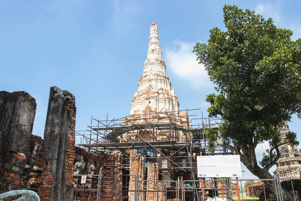 Ναός Wat Chaiwatthanaram Είναι Ένας Από Τους Πιο Εντυπωσιακούς Ναούς — Φωτογραφία Αρχείου