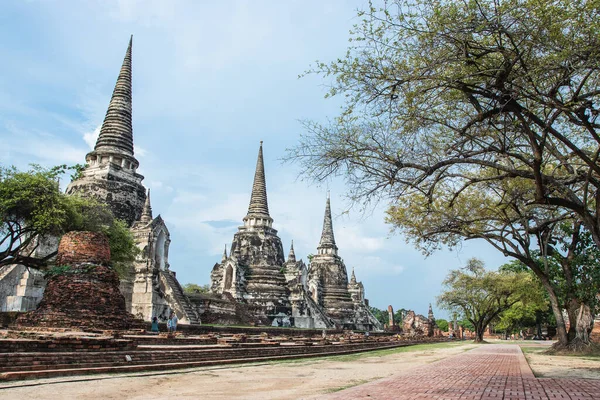 Ayutthaya Thailand Мая 2018 Года Туристические Поездки Посетить Храм Ват — стоковое фото