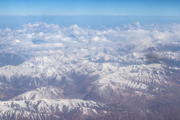 Uitzicht Himalaya Berg Door Het Vliegtuigraam — Stockfoto