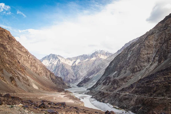 Prachtig Uitzicht Himalaya Bergen Met Blauwe Lucht Leh Ladakh India — Stockfoto