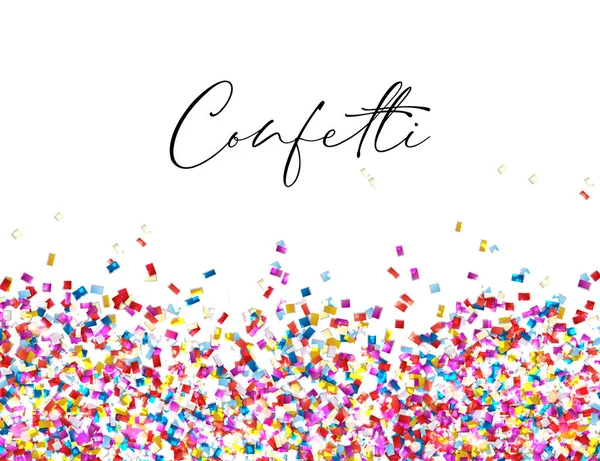 Celebration confetti background, vector illustration eps 10 - Stok Vektor