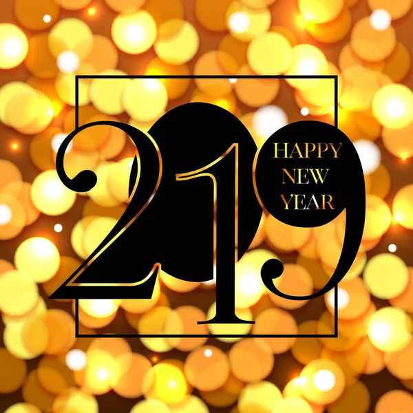 2019 pozadí šťastný nový rok. Vektorové ilustrace — Stockový vektor