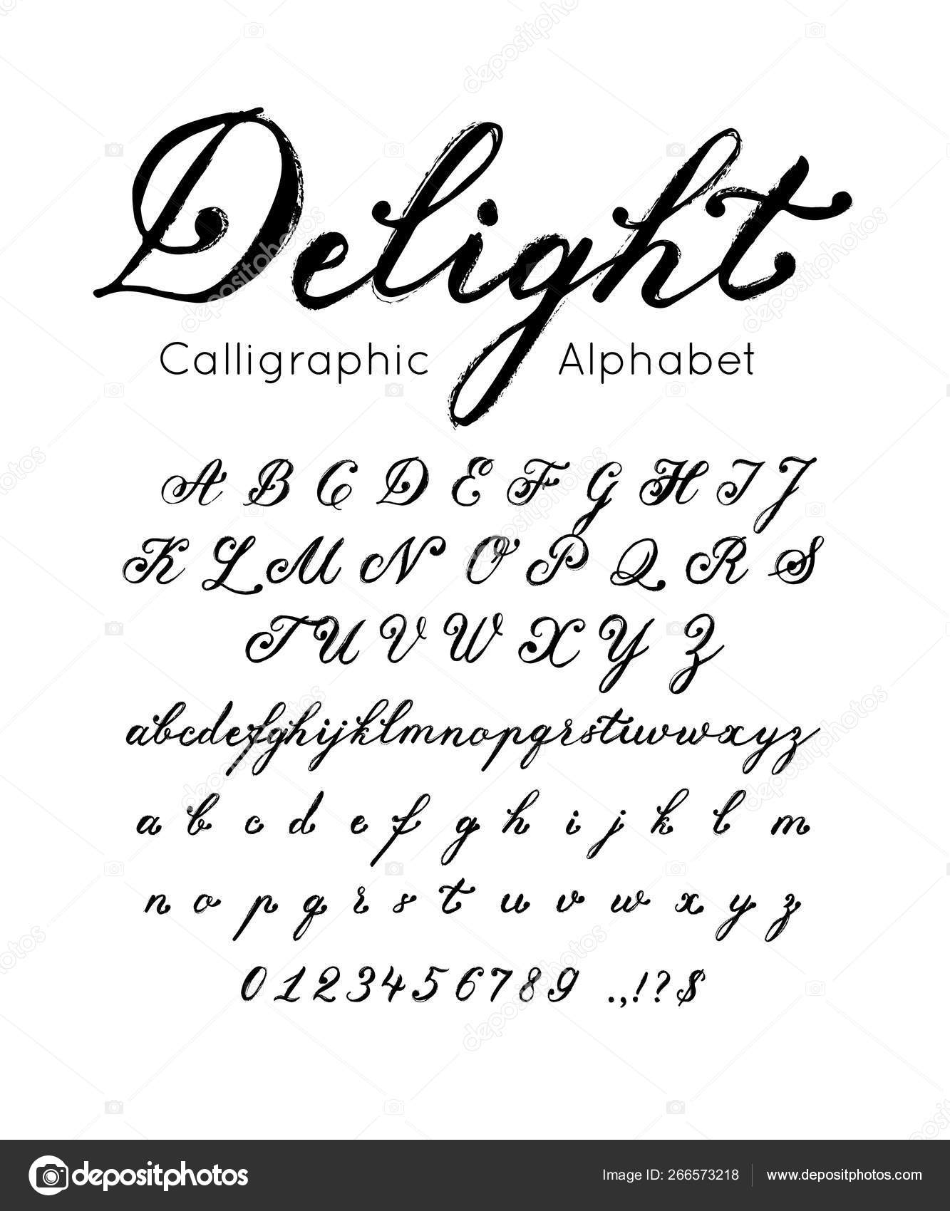 Stylish font, large letters, the English alphabet. Trendy text. Stock  Vector