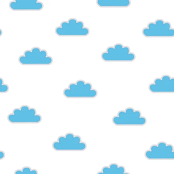 Pattern Blue Clouds White Background Can Used Cards Decor Background — Stock Photo, Image