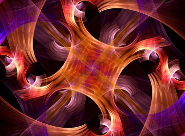 Soyut fraktal desen ve şekiller. Fraktal doku. Serisi, süslü boya renkleri. Arka plan illüstrasyon renk dokusu oluşur.