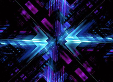 Soyut fraktal desen ve şekiller. Fraktal doku. Serisi, süslü boya renkleri. Arka plan illüstrasyon renk dokusu oluşur.