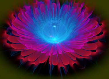 Soyut fraktal desen ve şekiller. Fraktal doku. Serisi, süslü boya renkleri. Arka plan illüstrasyon renk dokusu oluşur.