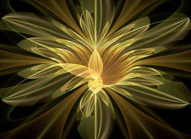 Soyut fraktal desen ve şekiller. Fraktal doku. Serisi, süslü boya renkleri. Arka plan illüstrasyon renk dokusu oluşur.