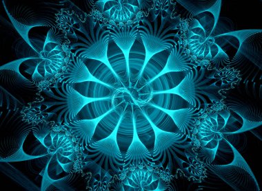 Soyut fraktal desen ve şekiller. Fraktal doku. Serisi, süslü boya renkleri. Arka plan illüstrasyon renk dokusu oluşur.