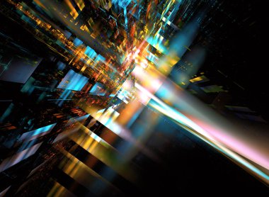 Soyut fraktal desen ve şekiller. Fraktal doku. Serisi, süslü boya renkleri. Arka plan illüstrasyon renk dokusu oluşur.