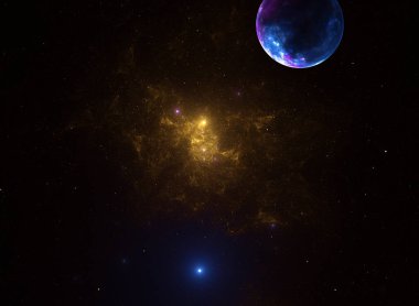 Soyut fraktal desen ve şekiller. Fraktal doku. Serisi, süslü boya renkleri. Arka plan illüstrasyon renk dokusu oluşur.