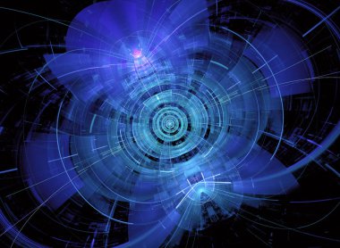 Soyut fraktal desen ve şekiller. Fraktal doku. Serisi, süslü boya renkleri. Arka plan illüstrasyon renk dokusu oluşur.