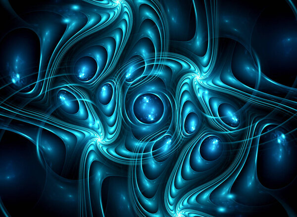 Abstract fractal patterns and shapes. Fractal texture. The colors in the series, Fancy paint. Background consists of fractal color texture.