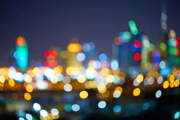 Cidade Luzes Noite Fundo — Fotografia de Stock