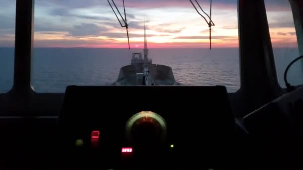 Gemi navigasyon sistemi bulanık cihazlar toplu taşıyıcı — Stok video