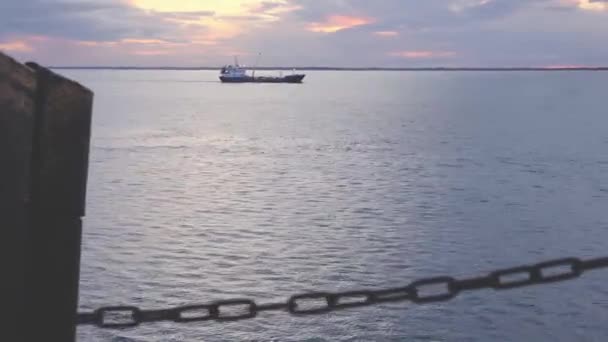 Marmara Marine tankfartyg seglar i havsutsikt från Natig Aliev — Stockvideo