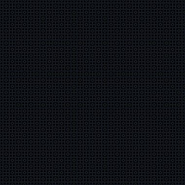 En az siyah arkaplanı kaplayan tekrarlayan geometrik şekillerle, parlak sınır etkisi illüstrasyonu. Web tasarımı, duvar kağıdı, dijital grafikler, ambalaj, nesneler ve sanatsal dekorasyonlar.