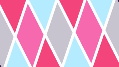 İki renk çubuğu kesişerek eşkenar bir eşkenar dörtgen arkaplan oluşturuyor. Hipnoz etkisi, merkezdeki dayanak noktası ve tüm arkaplanı kaplıyor. Farklı renk şeritlerinden oluşuyor..