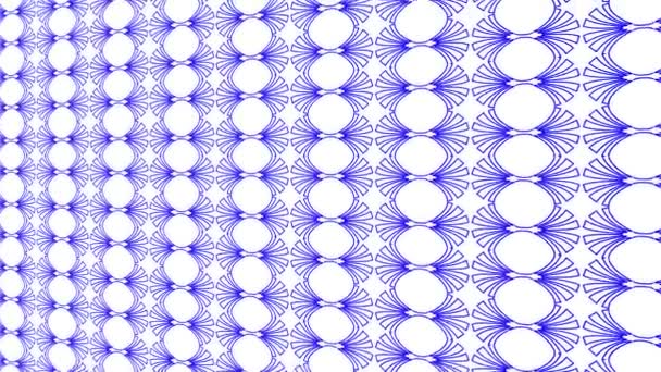 在最小的黑色背景上的色彩图案 起初水平向左倾斜 然后向右移动 由几何图形组成 采用4K 9视频格式 — 图库视频影像