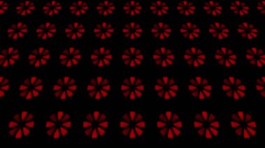 4k 16: 9 video biçiminde, geometrik şekillerden oluşan, tepeden tırnağa hareket eden, dikey eğimli arkaplan deseni.