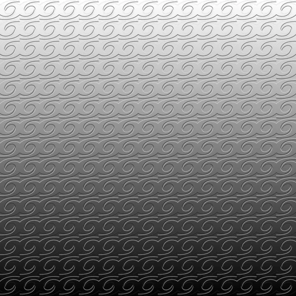 Ilustracja Płaskorzeźby Powtarzalnymi Geometrycznymi Kształtami Pokrywającymi Tło Czarno Biały Design — Zdjęcie stockowe