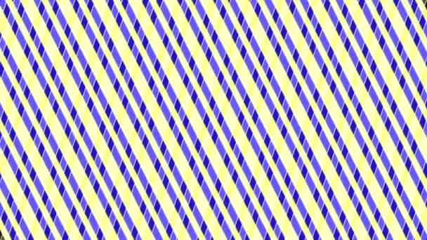 Две Цветовые Полосы Которые Пересекаются Создавая Фон Ромба Гипнотическим Эффектом — стоковое видео
