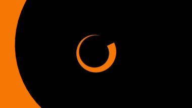 Merkezde dönen ve boyutu arttıran grafik tasarımı, tüm arkaplanı kaplamak ve 16: 9 video biçiminde, çeşitli renklerden oluşan, ortadan kaybolmak için.