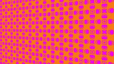 Asgari siyah arkaplan üzerindeki renk deseni, başlangıçta yatay olarak sola eğimli, sonra sağa hareket eder, geometrik şekillerden oluşur, 4k 16: 9 video biçiminde..