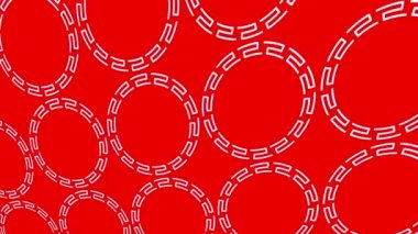 Geometrik şekilli küçük siyah arkaplan üzerinde renk deseni, yatay ve dikey eğimli, başlangıçta soldan sağa hareket ediyor, geometrik şekillerden oluşuyor..