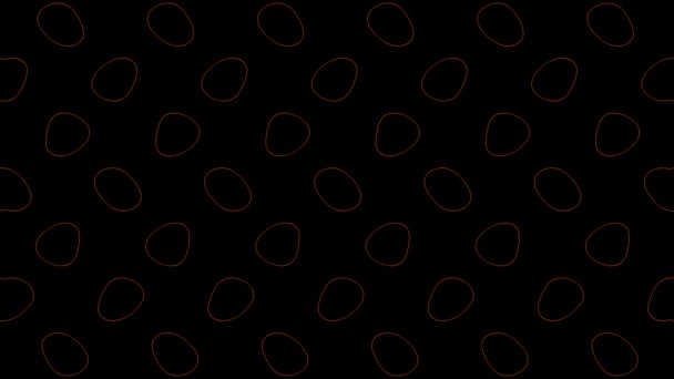 Абстрактная Анимация Яркими Краями Цвета Минимальном Фоне Цветным Волновым Эффектом — стоковое видео