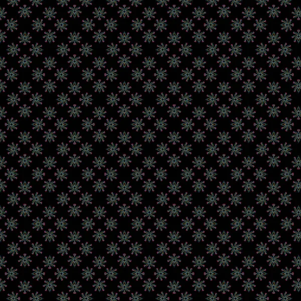 Bright Border Effect Illustration Repetitive Geometric Shapes Covering Minimal Black — Stock Photo, Image