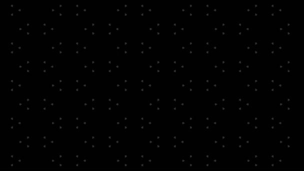 Графічний Візерунок Чорно Білого Кольору Стробоскопічним Гіпнотичним Ефектом Збільшуючи Цьому — стокове відео