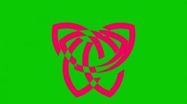 İki renkli ve üst üste binen grafik nesne, merkeze doğru iki zıt yönde dönerler, boyutları değişkendir, hipnotik, psikedelik ve stroboskopik bir etkisi vardır..