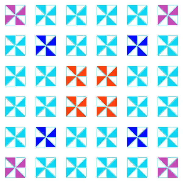 Illusztráció Ismétlődő Geometriai Alakzatokkal Amelyek Lefedik Hátteret Rajz Színes Mintát — Stock Fotó