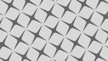 Siyah beyaz desenli, stroboskopik ve hipnotik etkiye sahip grafiksel desen, boyutu artarken ve sonra 16: 9 video biçiminde küçültürken,