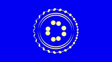 İki renkli ve üst üste binen grafik nesne, merkeze doğru iki zıt yönde dönerler, boyutları değişkendir, hipnotik, psikedelik ve stroboskopik bir etkisi vardır..