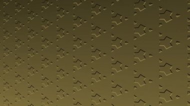 Asgari siyah arkaplan üzerinde altın sanat deseni, yatay olarak sola eğimli, sonra 4k 16: 9 video formatında renkli şekillerden oluşan sağa hareket eder.