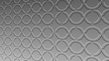 Asgari arkaplanda siyah ve beyaz desen, yatay olarak sola doğru eğilmiş, sonra 4k 16: 9 video formatında renkli şekillerden oluşan sağa doğru hareket eder.