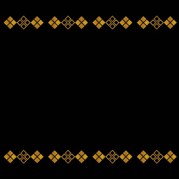 Gold Art Deco Vzor Černém Pozadí Lineárním Geometrickým Stylem Šablona — Stock fotografie