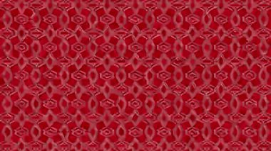 Kaleydoskop animasyonuna sahip renkli grafik deseni, psikedelik, hipnotik ve stroboskopik efektli bir arka planda, 16: 9 video biçiminde