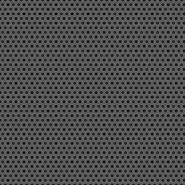Arka planda tekrarlanan geometrik şekilli siyah-beyaz çizimler. Motifler, ağ, duvar kağıdı, dijital grafikler ve sanatsal dekorasyonlar için düzenlenebilir ve renklendirilebilir desen.