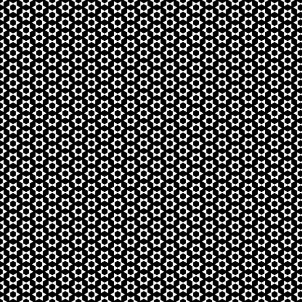 Иллюстрация Черно-белая с повторяющимися геометрическими фигурами, покрывающими фон. Стол и цветной узор для мотивов, паутины, обоев, цифровой графики и художественного оформления.