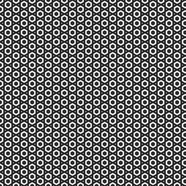 Ilustración Blanco Negro Con Formas Geométricas Repetidas Que Cubren Fondo —  Fotos de Stock
