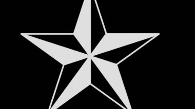 Siyah-beyaz, saat yönünde dönen, tam ekran boyutunu 16: 9 video biçiminde ortadan kaybolmaya indirgeyen, stroboskopik ve hipnotik efektli grafiksel nesne.