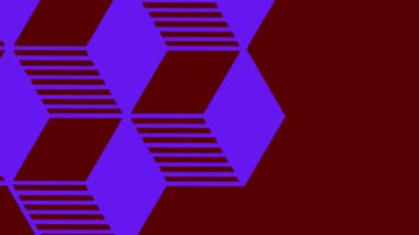 Renkli bir grafik nesne çok renkli arkaplan, üst soldan alt sağa saat yönünde döner, boyutu küçük ekrandan tam ekrana ve sonra tekrar küçük ekrana.