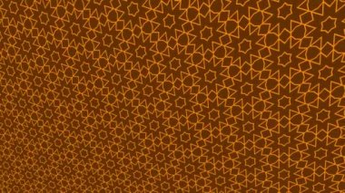 Geometrik şekilli küçük siyah arkaplan üzerinde renk deseni, yatay ve dikey eğimli, başlangıçta soldan sağa hareket ediyor, geometrik şekillerden oluşuyor..