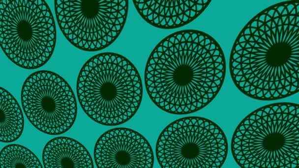 Geometrik Şekilli Küçük Siyah Arkaplan Üzerinde Renk Deseni Yatay Dikey — Stok video